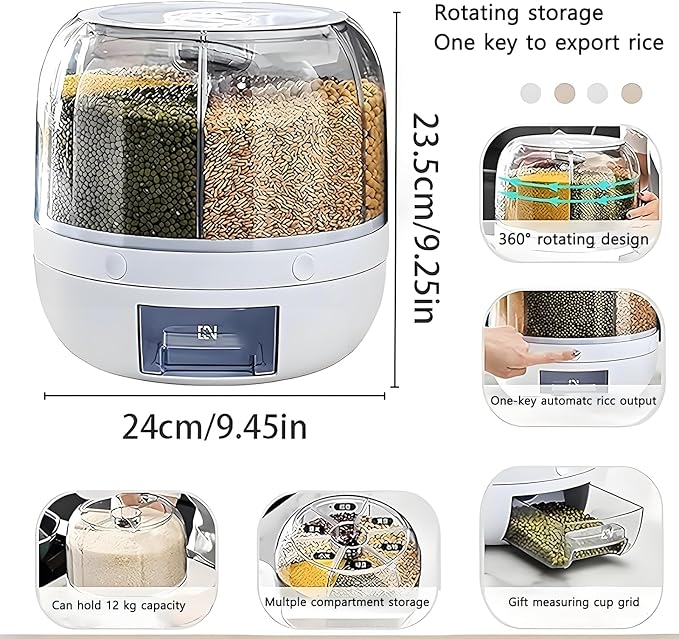 Rotating Food Storage Dispenser