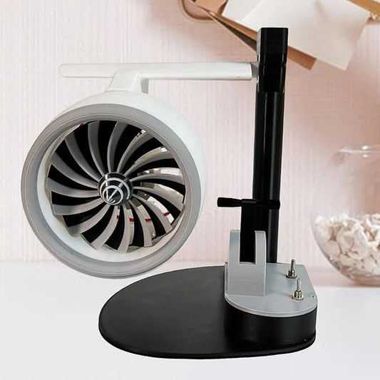 Creative Desktop USB Airplane Engine Turbo Fan JetFan Small Electric Fan with Wireless Charging