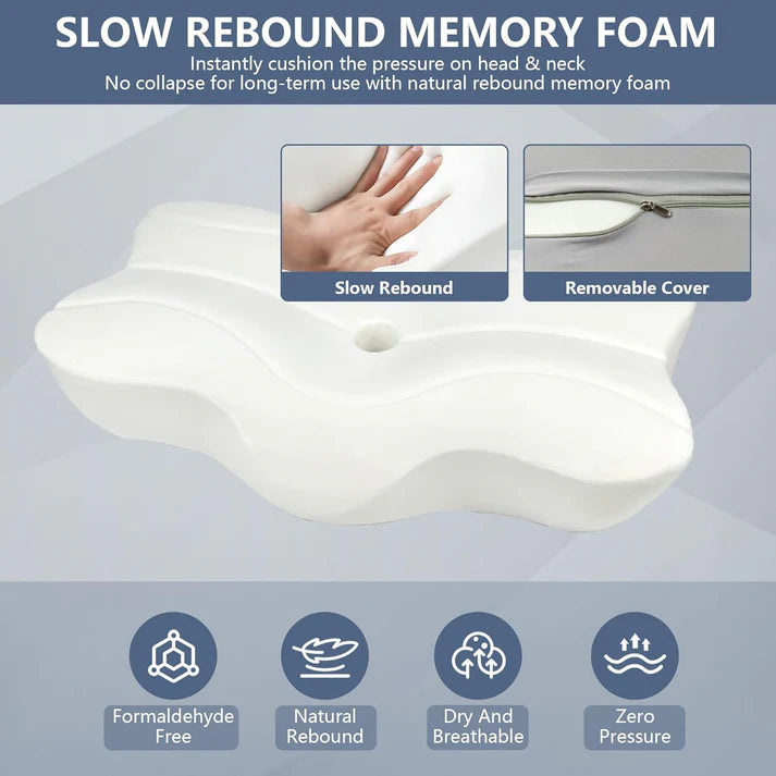 Orthopedic Latex Neck Pillow Slow Reboun