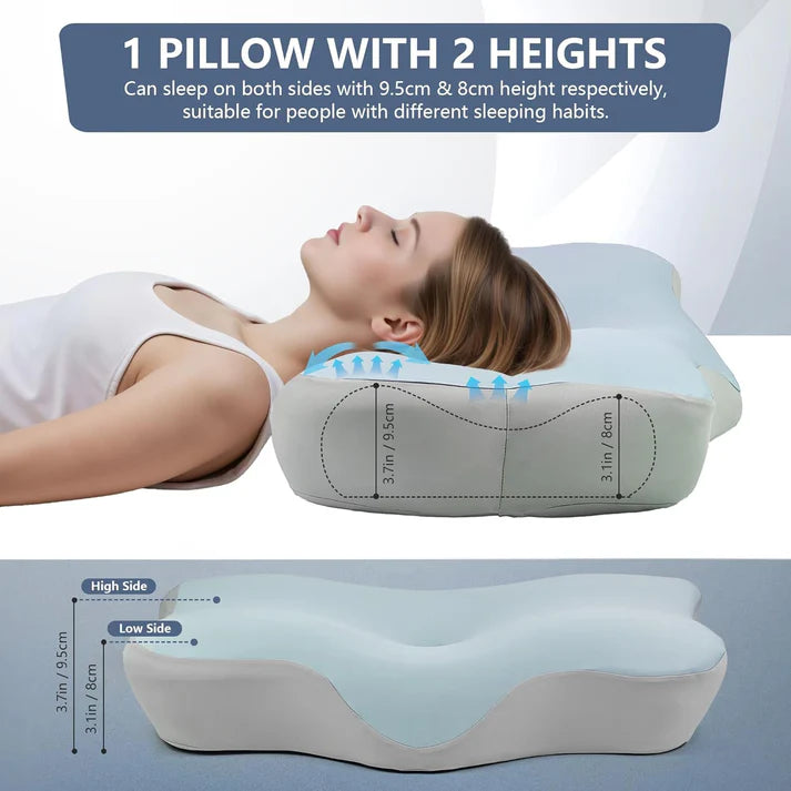 Orthopedic Latex Neck Pillow Slow Reboun