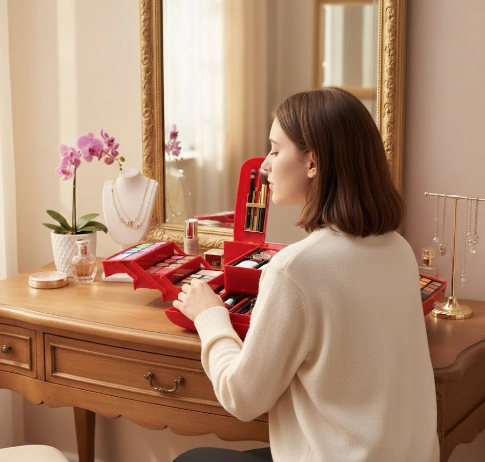 Classic Deluxe Vanity Case Make-Up Kit © Ⓢ